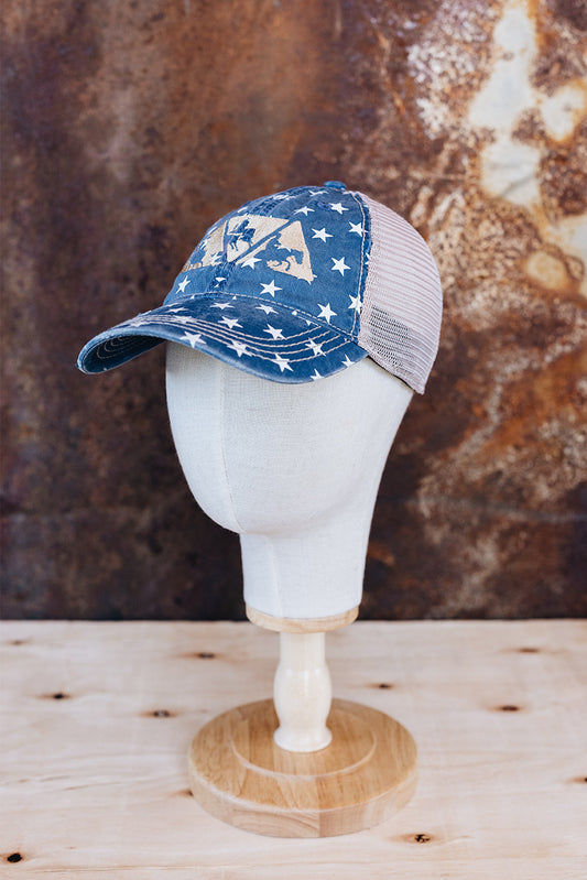 NRCHA Logo Stars and Tan Mesh Soft Hat