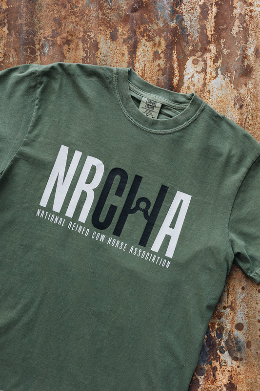 Men's NRCHA Short Sleeve Olive Short Sleeve Tee