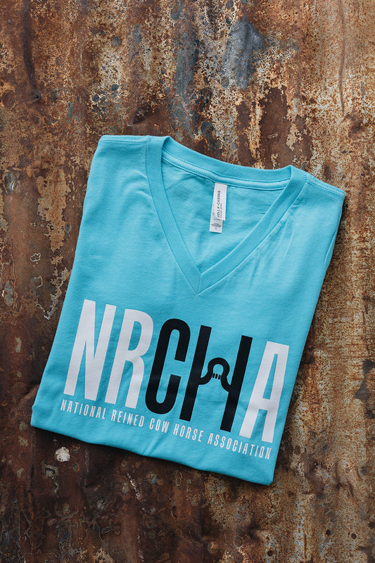 Women's NRCHA Turquoise V Neck