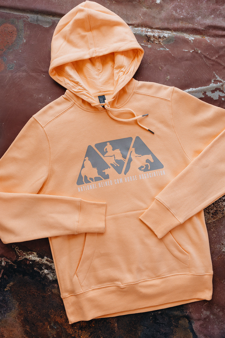 NRCHA Logo Women's Apricot and Blue Fog Hoodies