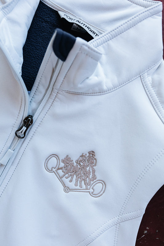 Women's NRCHA Retro Logo White Vest