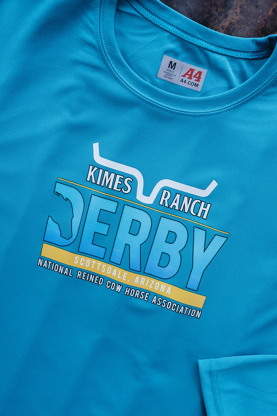 Derby 2025 Men's Cooling Performance Teal Long Sleeve Tee