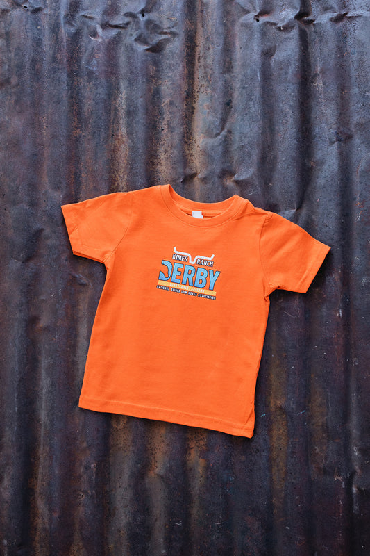 Derby 2025 Youth Orange Short Sleeve Tee