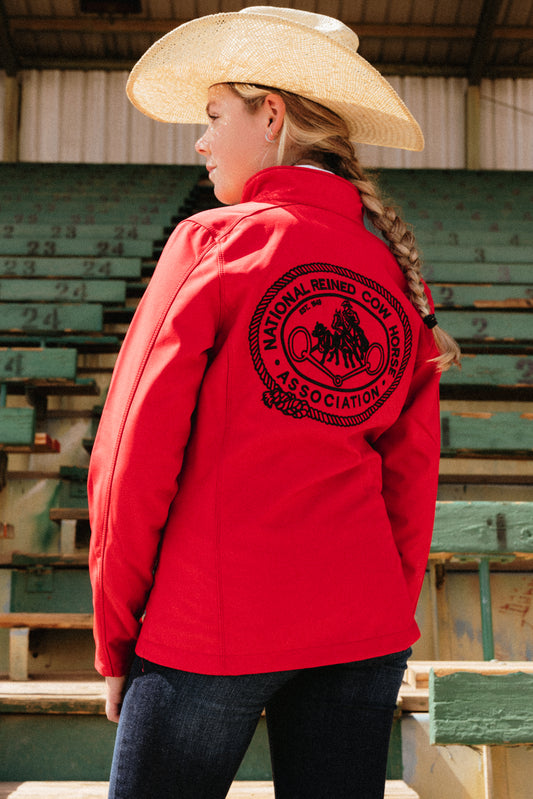 Women's NRCHA Retro Logo Rich Red Jacket
