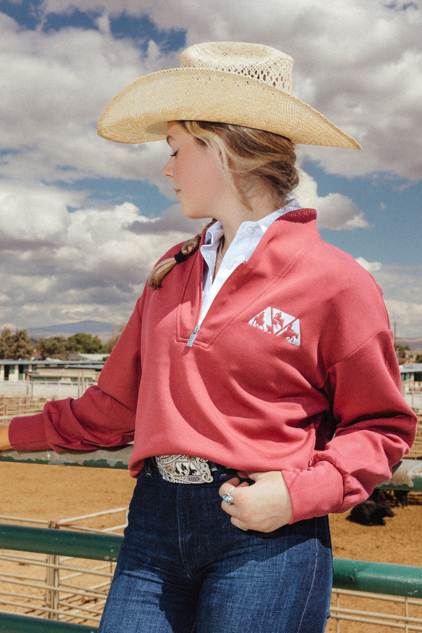 NRCHA Women's OGIO® Transcend Soft Ruby 1/4-Zip