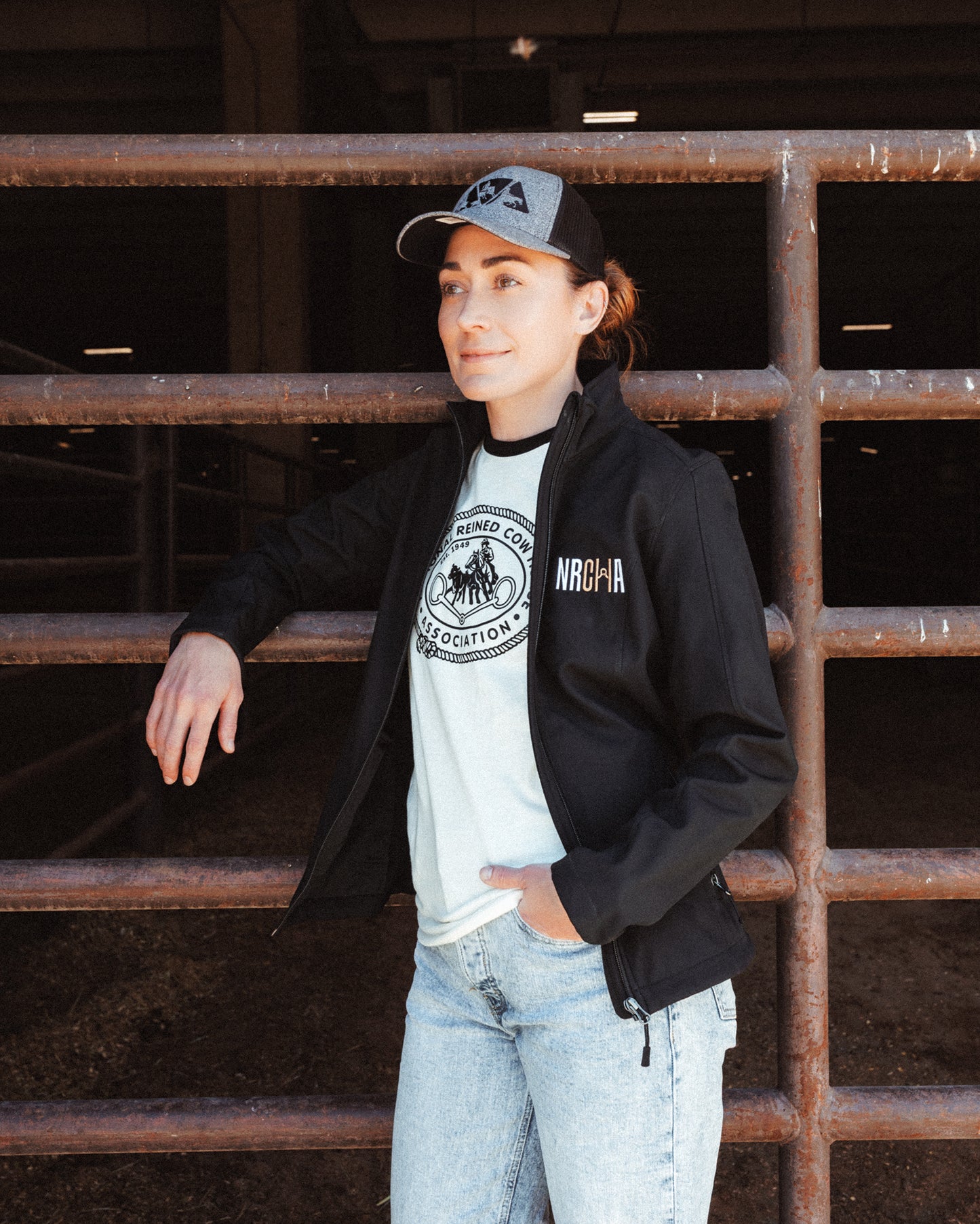 Women's NRCHA Logo Signature Series Black Jacket