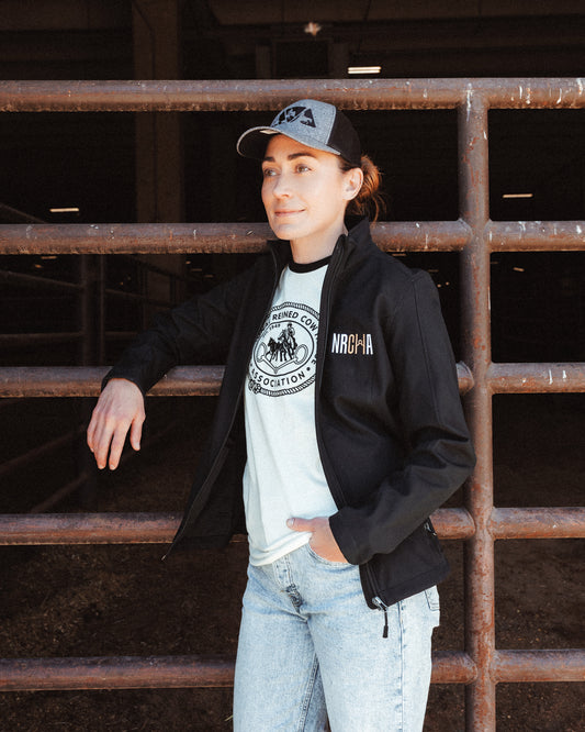 Women's NRCHA Logo Signature Series Black Jacket