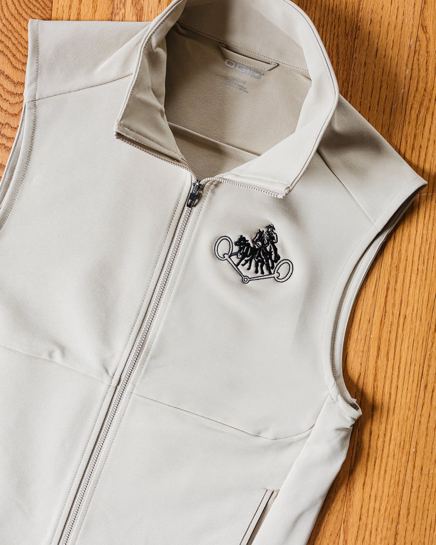 Men's NRCHA Retro Logo Sahara Taupe OGIO Kinetic Soft Shell Vest