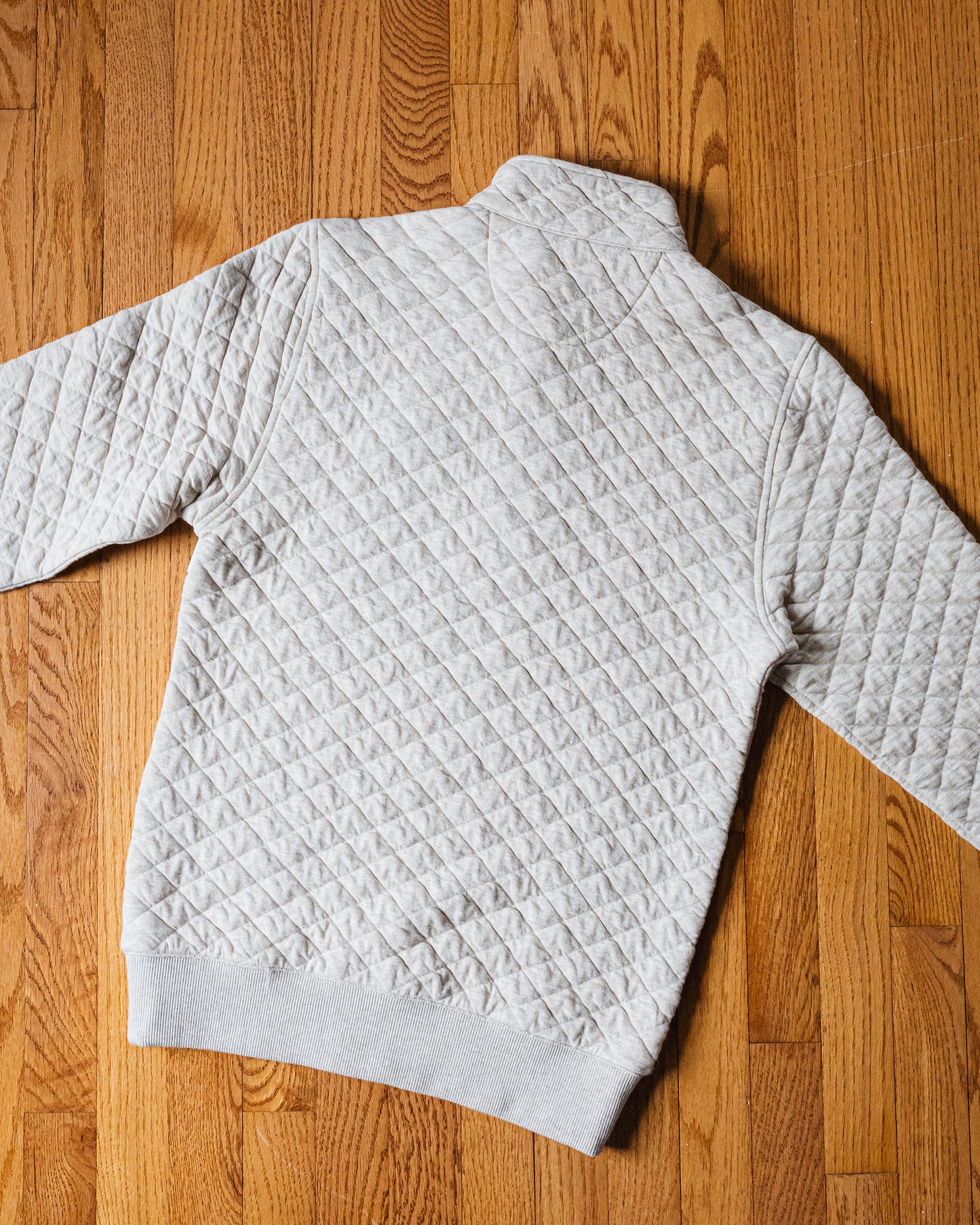 Men's NRCHA Brooks Brothers Diamond Quilt Oatmeal 1/4 Zip