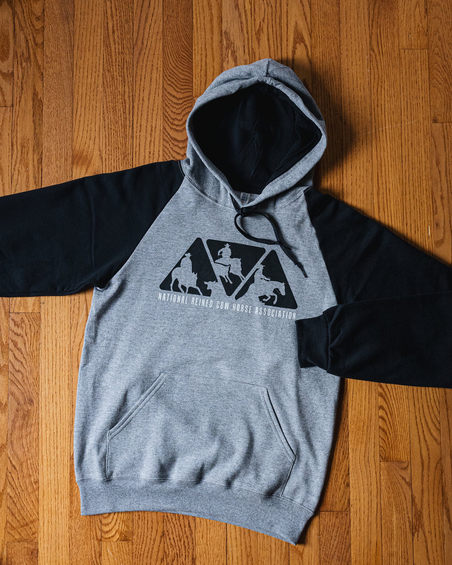 Men's/Unisex NRCHA Colorblock Raglan Hoodie Sweatshirt