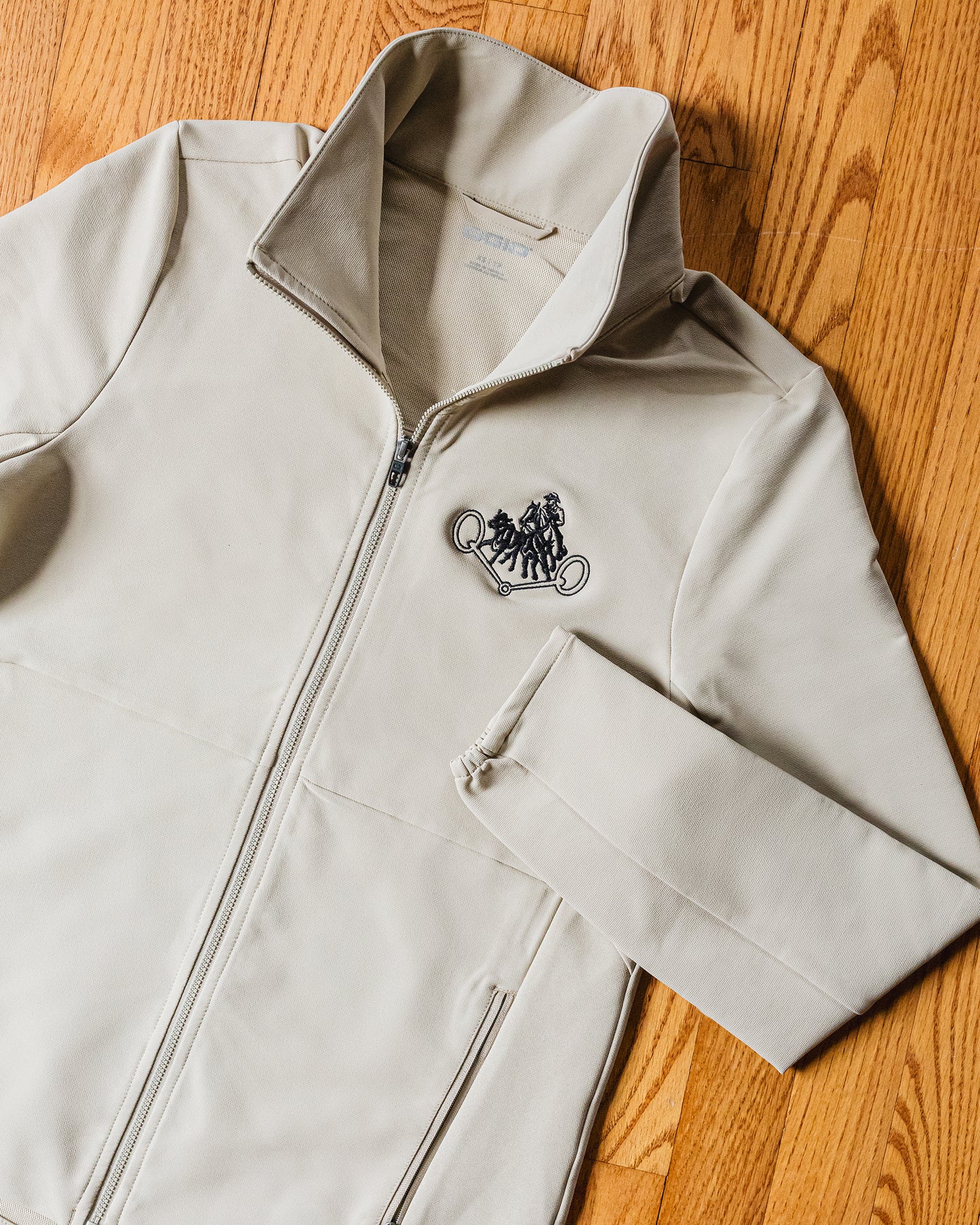 Women's NRCHA Retro Logo Sahara Taupe OGIO Kinetic Soft Shell Jacket