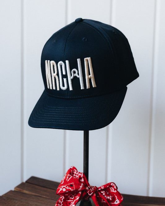 Navy Large Puff Thread NRCHA Logo Mesh Hat