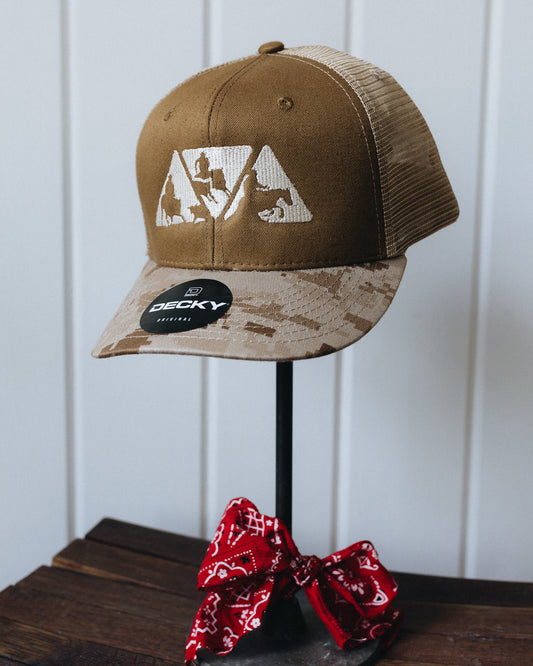 Sienna Tan and Camo NRCHA Logo Mesh Hat