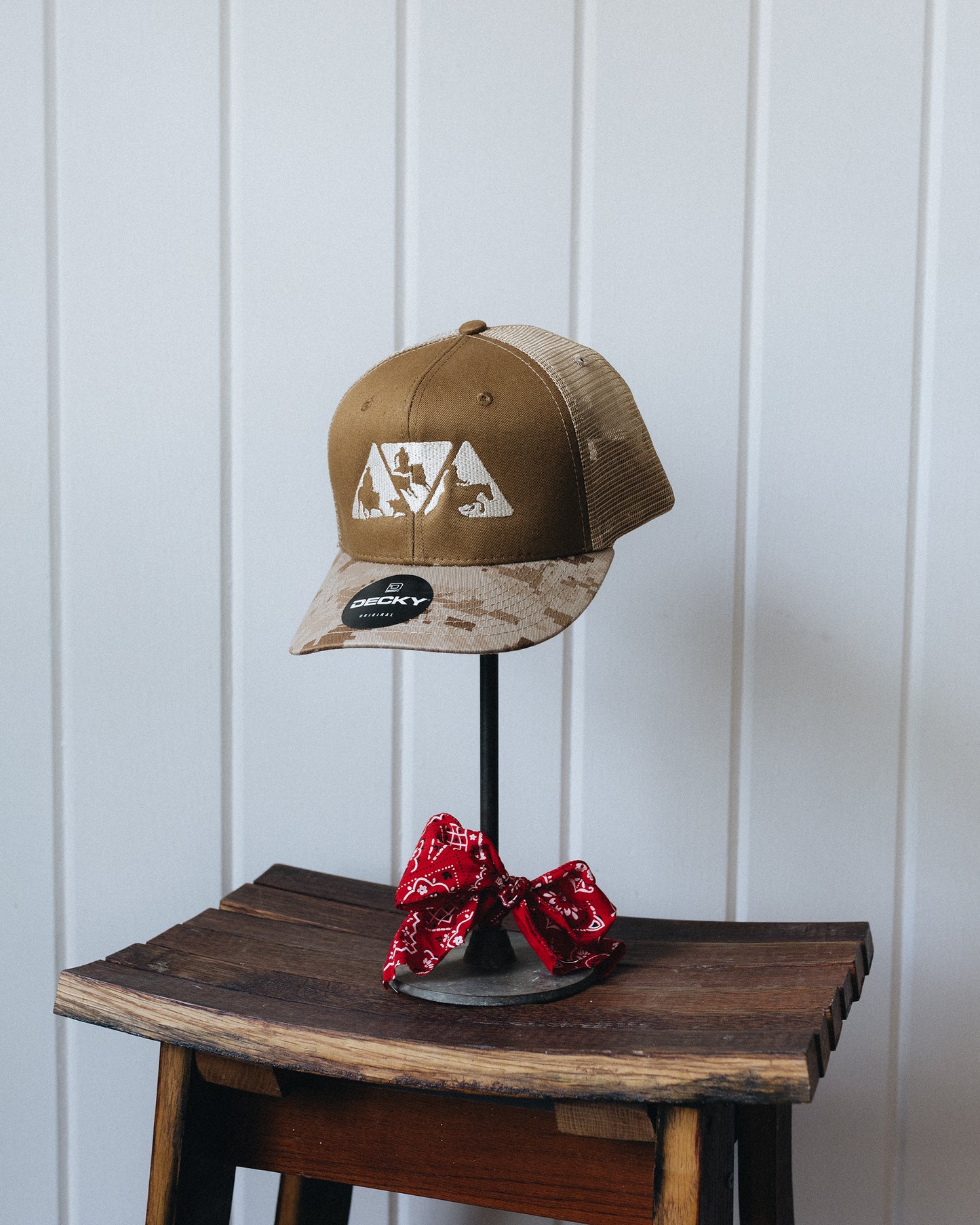 Sienna Tan and Camo NRCHA Logo Mesh Hat