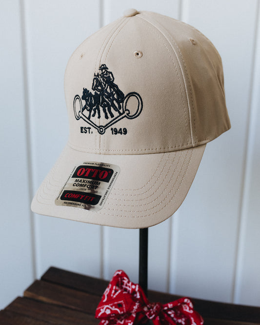 Solid Tan and Black NRCHA Logo Hat