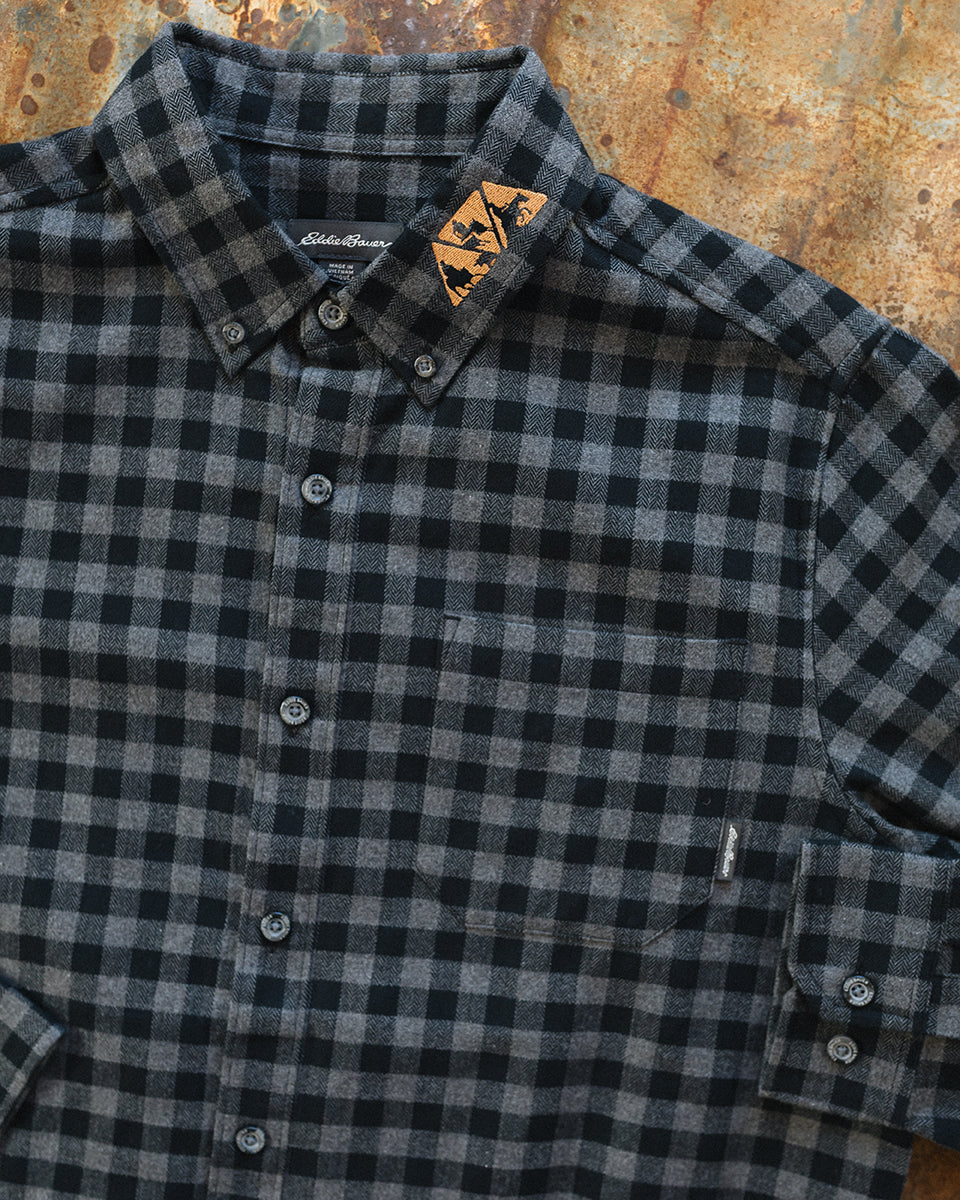 NRCHA Men's Eddie Bauer Plaid Button Front Shirt (2 Colors)