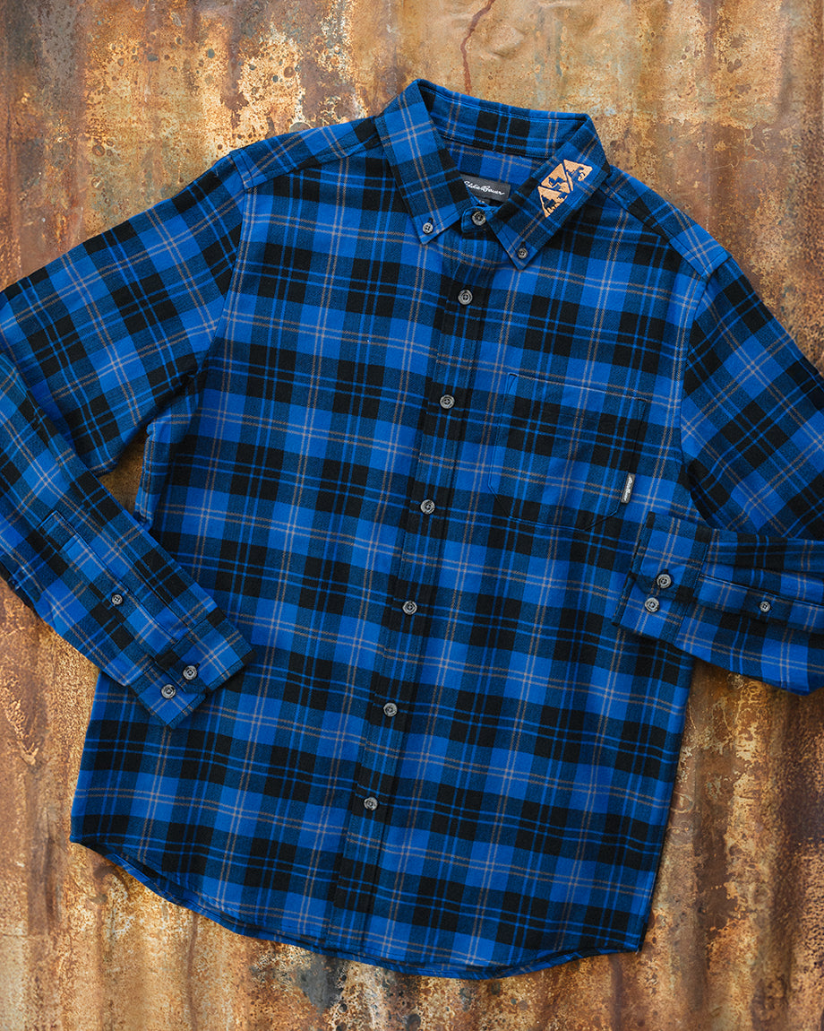 NRCHA Men's Eddie Bauer Plaid Button Front Shirt (2 Colors)