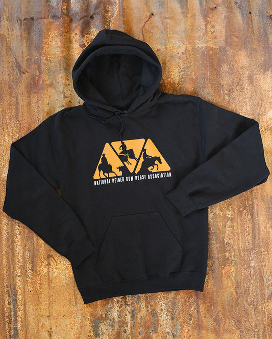 Unisex NRCHA Triangle Logo Black Hoodie