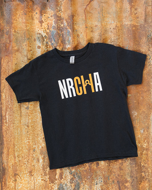 Youth Classic NRCHA Logo Black Short Sleeve T-shirt