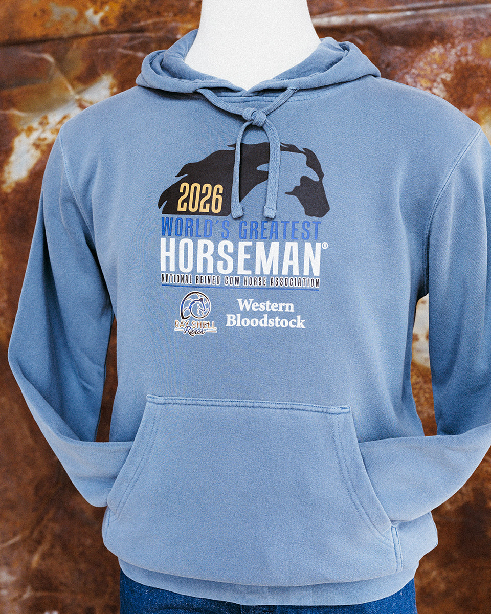 NRCHA WGH 2026 Men's Slate Blue Hoodie