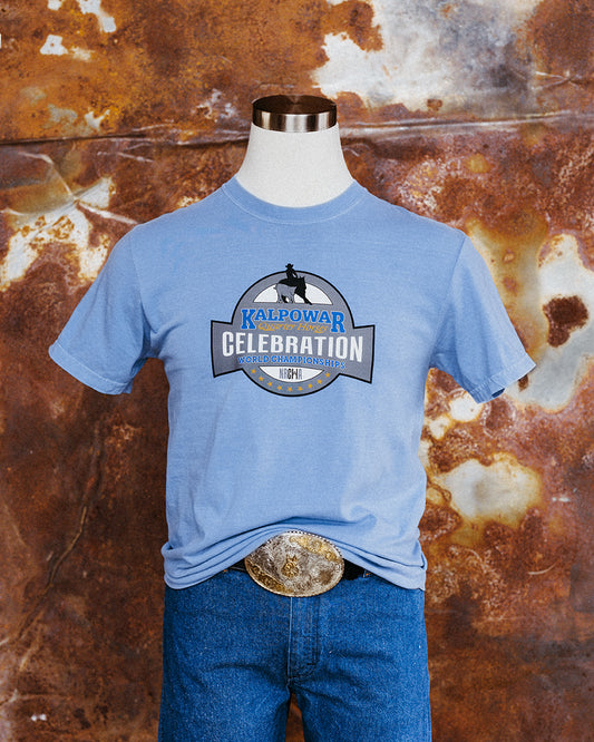 NRCHA Celebration of Champions 2026 Men's Washed Denim Short Sleeve T-shirt