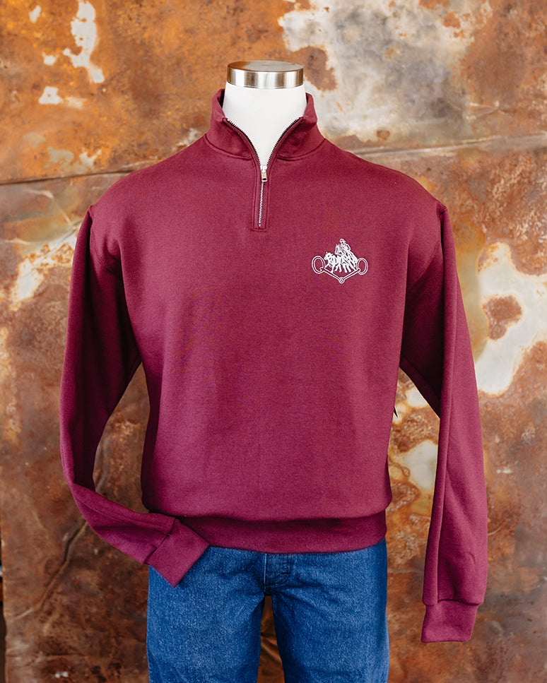 NRCHA Retro Logo Jerzees Rugged Men's 1/4 Zip (2 Colors)