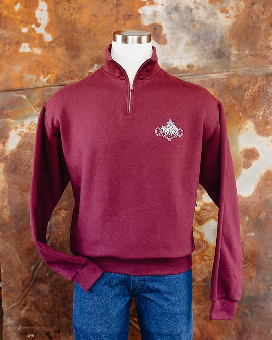 NRCHA Retro Logo Jerzees Rugged Men's 1/4 Zip (2 Colors)