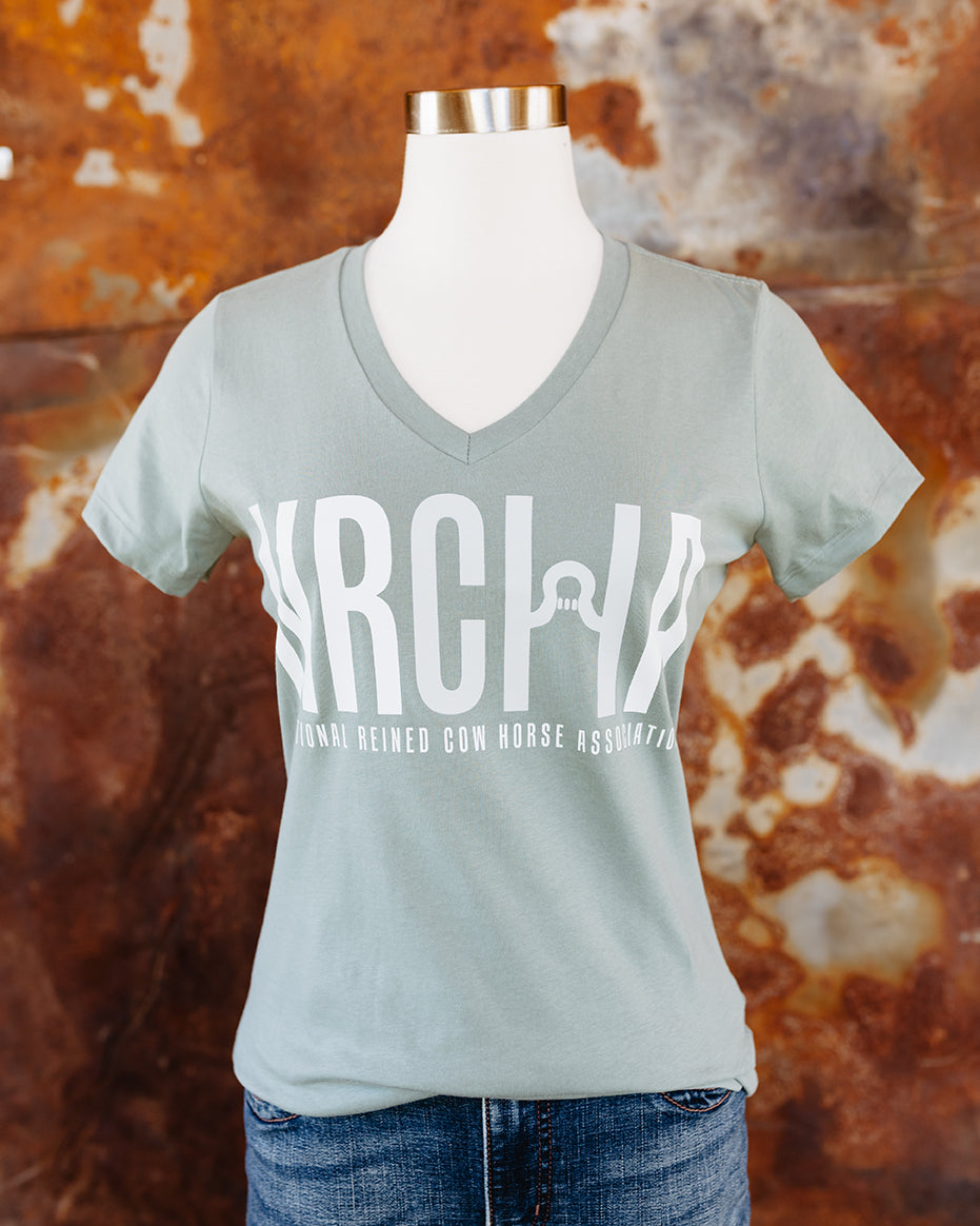 NRCHA Ladies Sage Short Sleeve Crewneck T-shirt