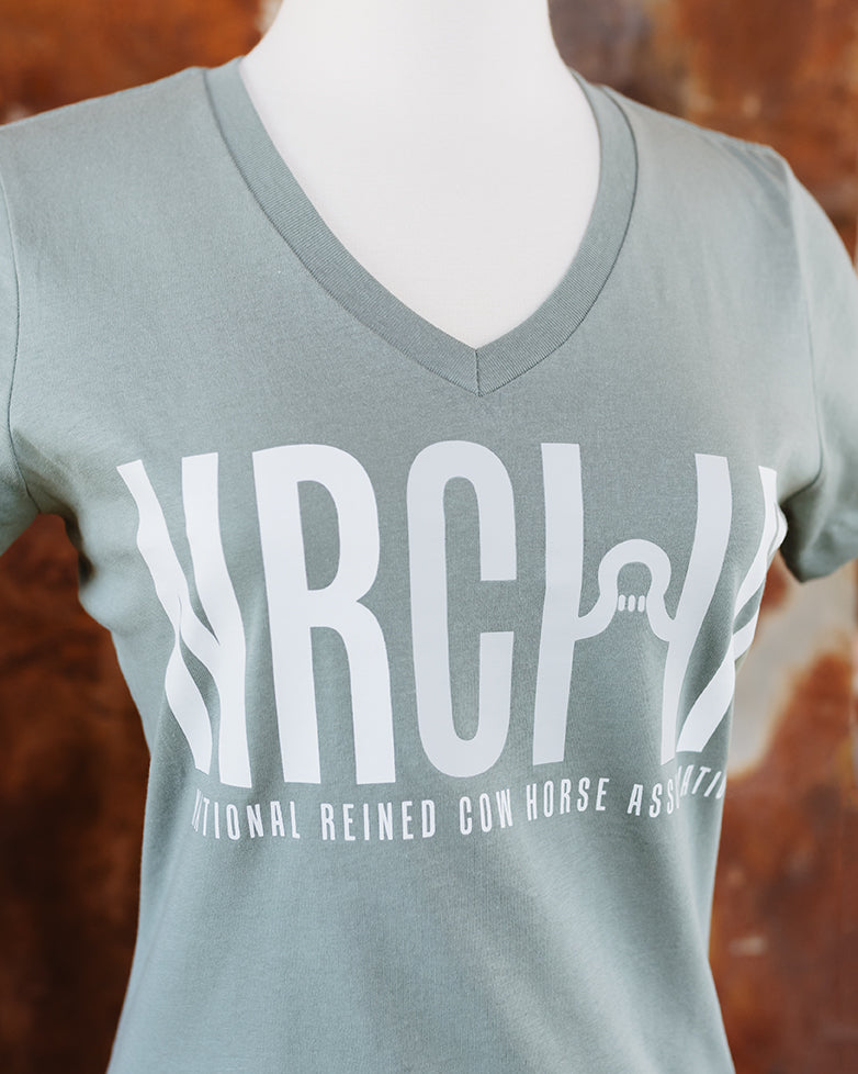 NRCHA Ladies Sage Short Sleeve Crewneck T-shirt
