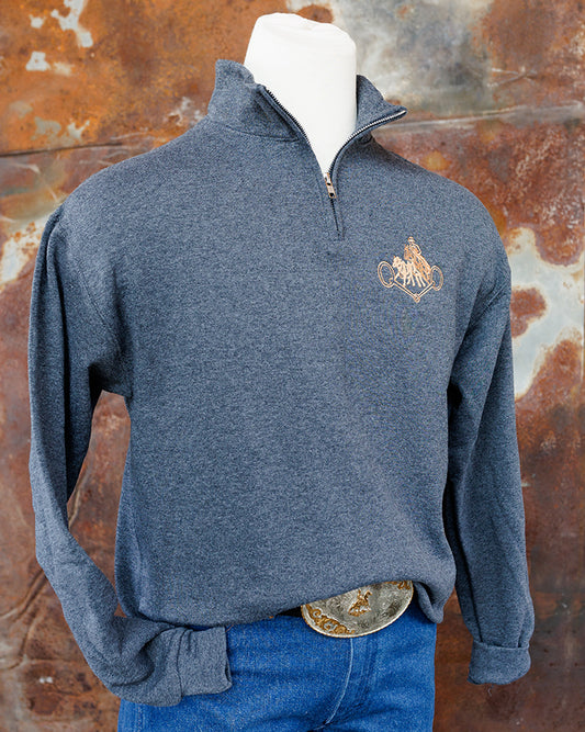 NRCHA Retro Logo Jerzees Rugged Men's 1/4 Zip (2 Colors)