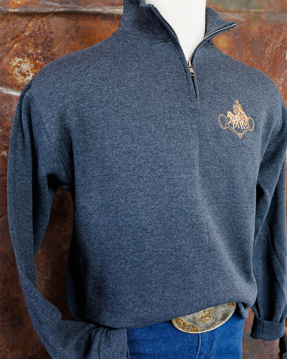 NRCHA Retro Logo Jerzees Rugged Men's 1/4 Zip (2 Colors)