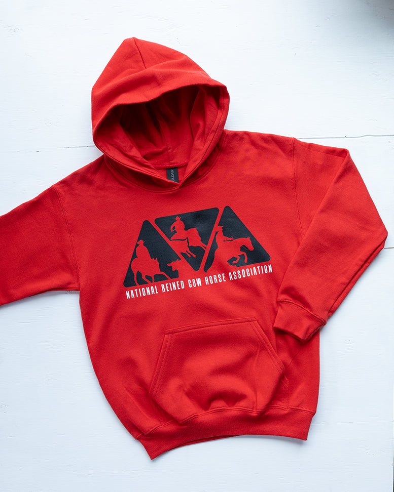 Youth NRCHA Red Triangle Logo Hoodie