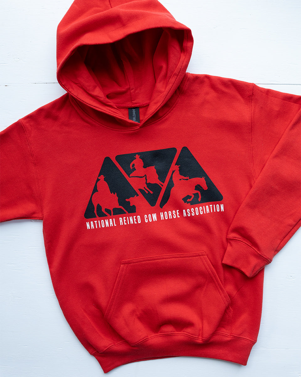 Youth NRCHA Red Triangle Logo Hoodie