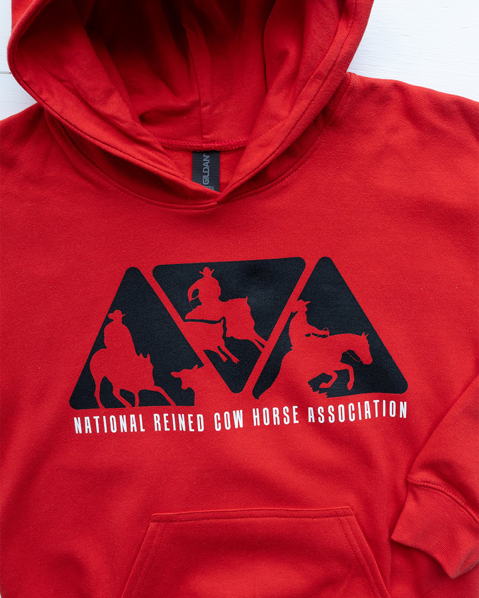 Youth NRCHA Red Triangle Logo Hoodie