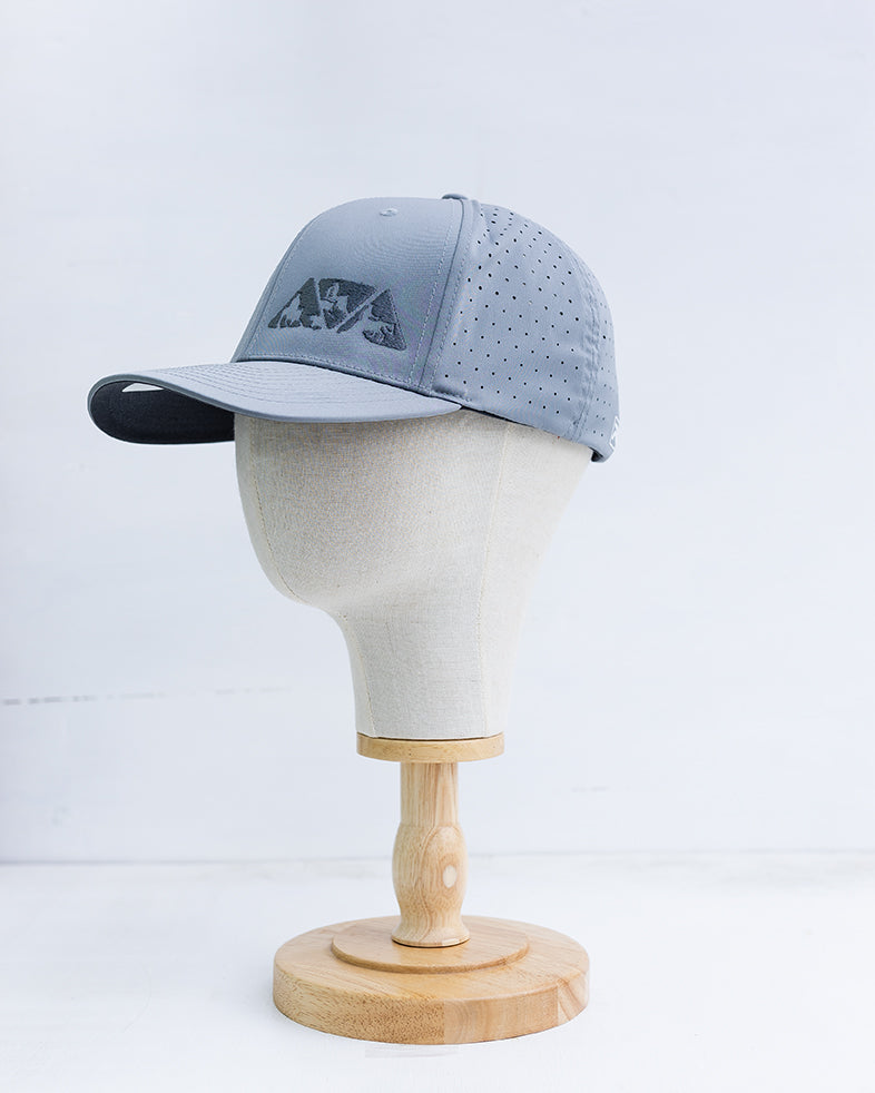 NRCHA Triangle Logo Sport/Sun Protection Grey Hat
