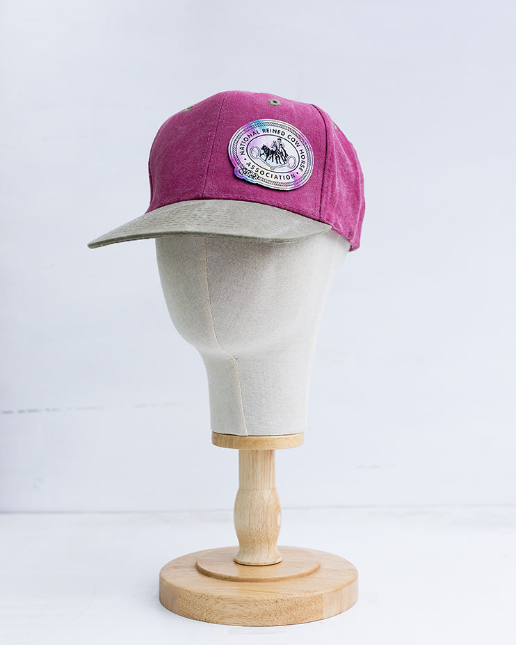 NRCHA Retro Logo Pink Sueded Hat