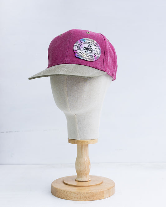 NRCHA Retro Logo Pink Sueded Hat
