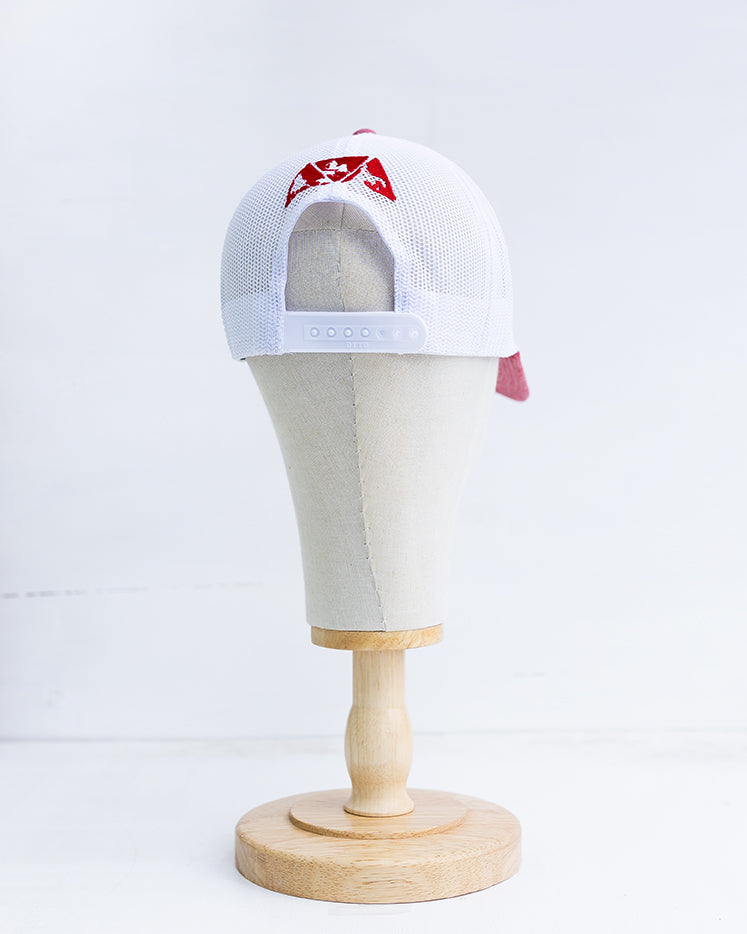 NRCHA Small Logo Red & White Mesh Hat