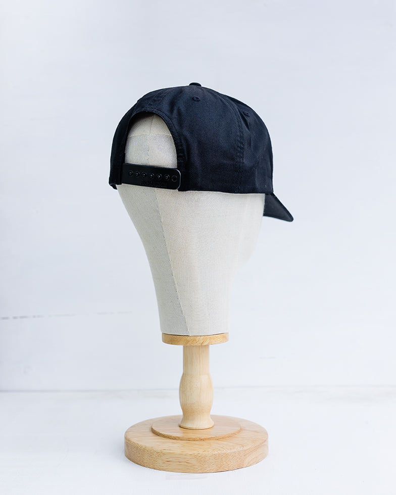 NRCHA Retro Logo Solid Black Cloth Hat