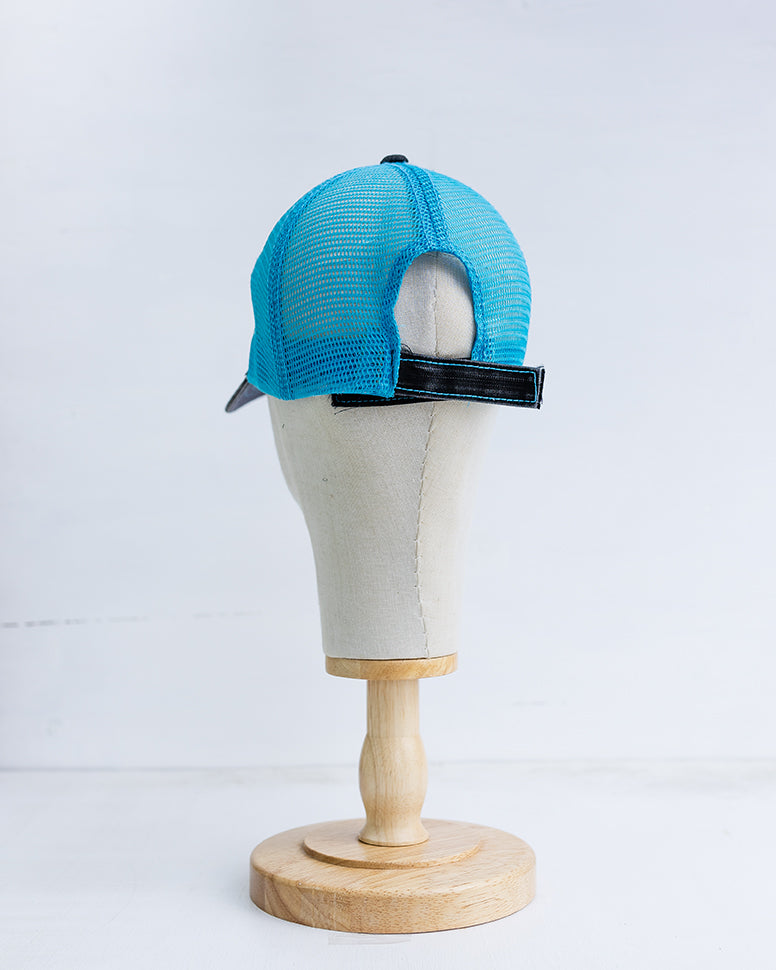 NRCHA Triangle Logo Patch Grey Denim & Turquoise Soft Mesh Hat