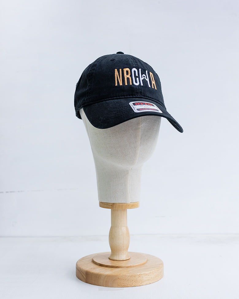 NRCHA Solid Black Logo Soft Cloth Hat
