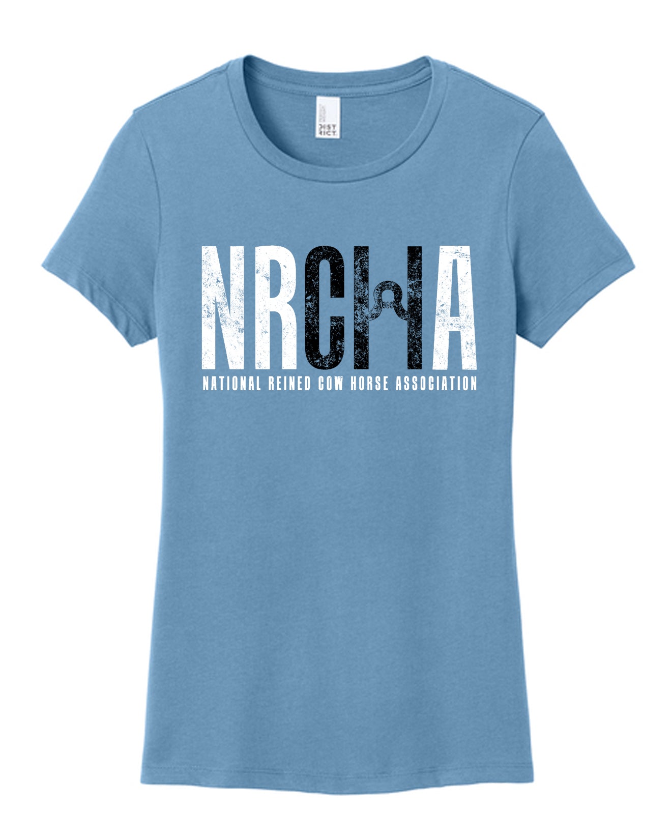 Women's NRCHA Tundra Blue Crew Neck Short Sleeve T-shirt