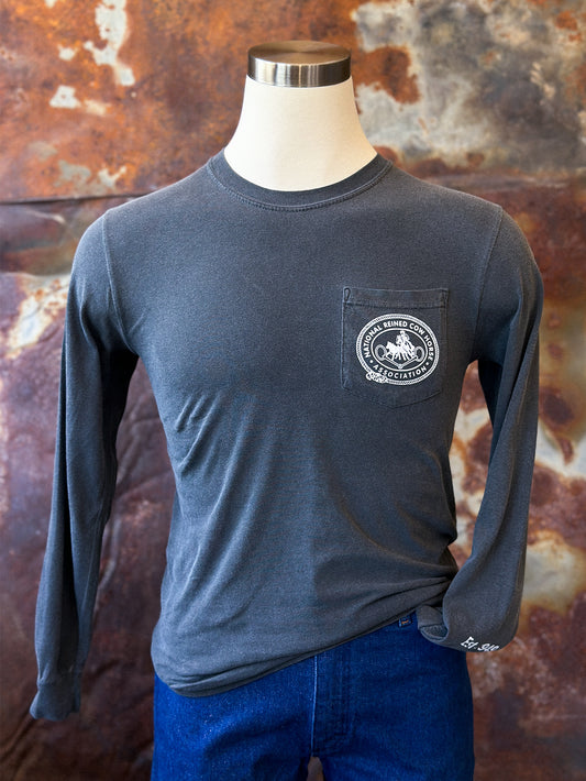 NRCHA Retro Logo Pepper Long Sleeve