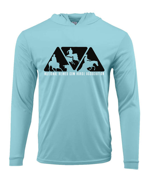 NRCHA Youth Paragon Sun Protection Hooded Long Sleeve Tee
