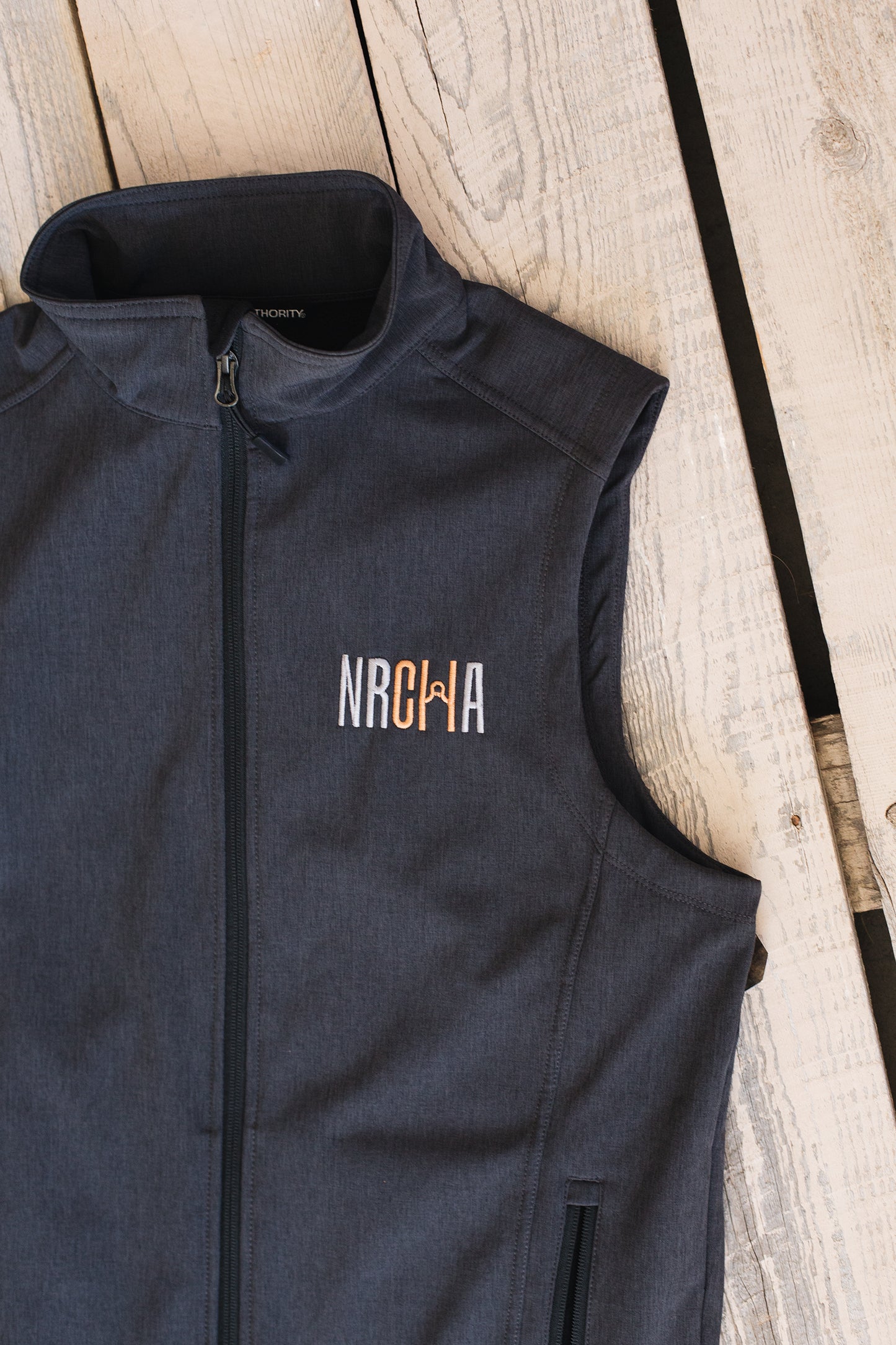Men's NRCHA Logo Signature Series Charcoal Vest