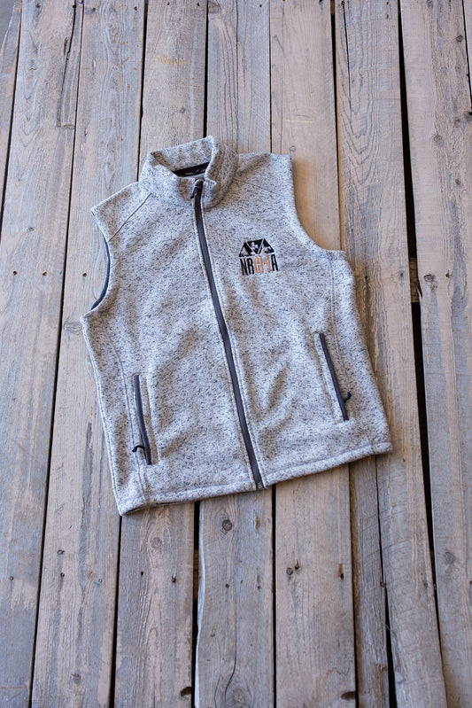 Men's NRCHA Logo Grey Heather Sweater Fleece Vest