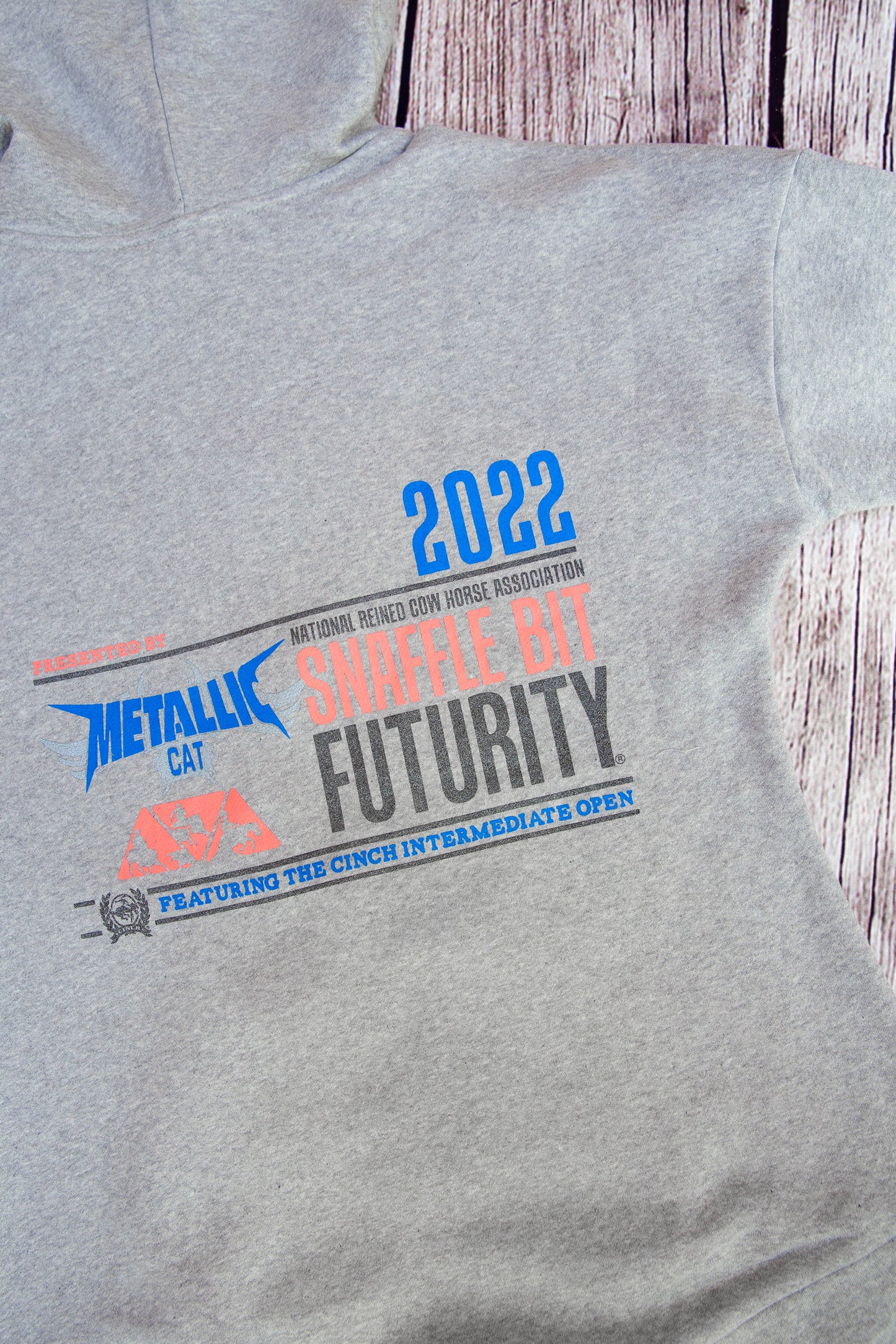 Ladies 2022 Snaffle Bit Futurity Heathered Steel Zip Hoodie