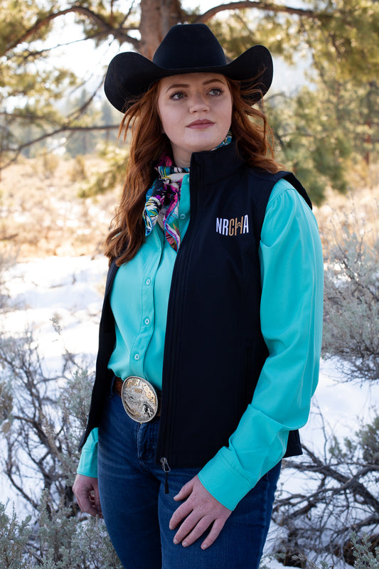 Women's NRCHA Logo Signature Series Black Vest