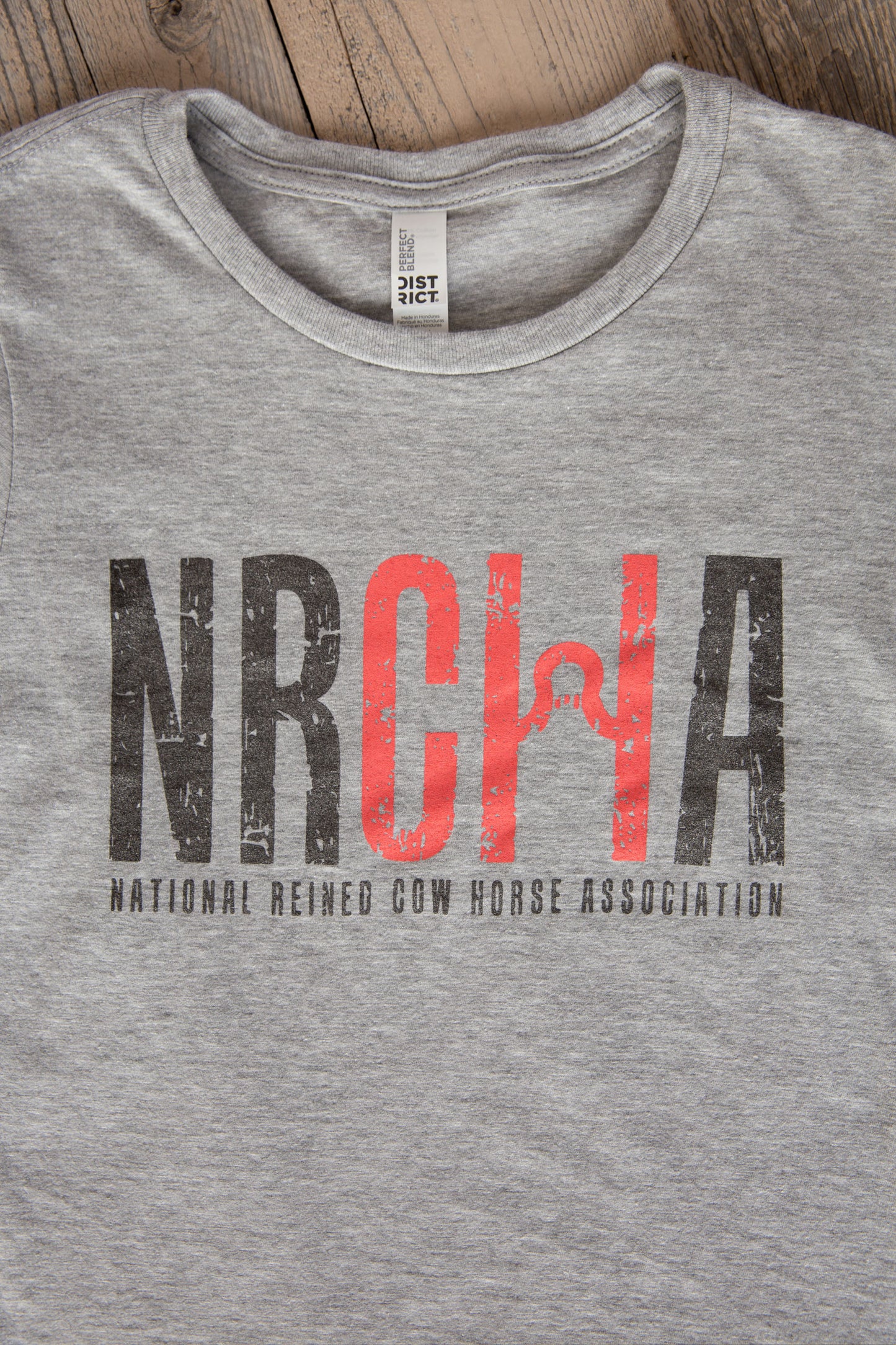 Women’s Crew NRCHA Logo Grey Short Sleeve T-shirt