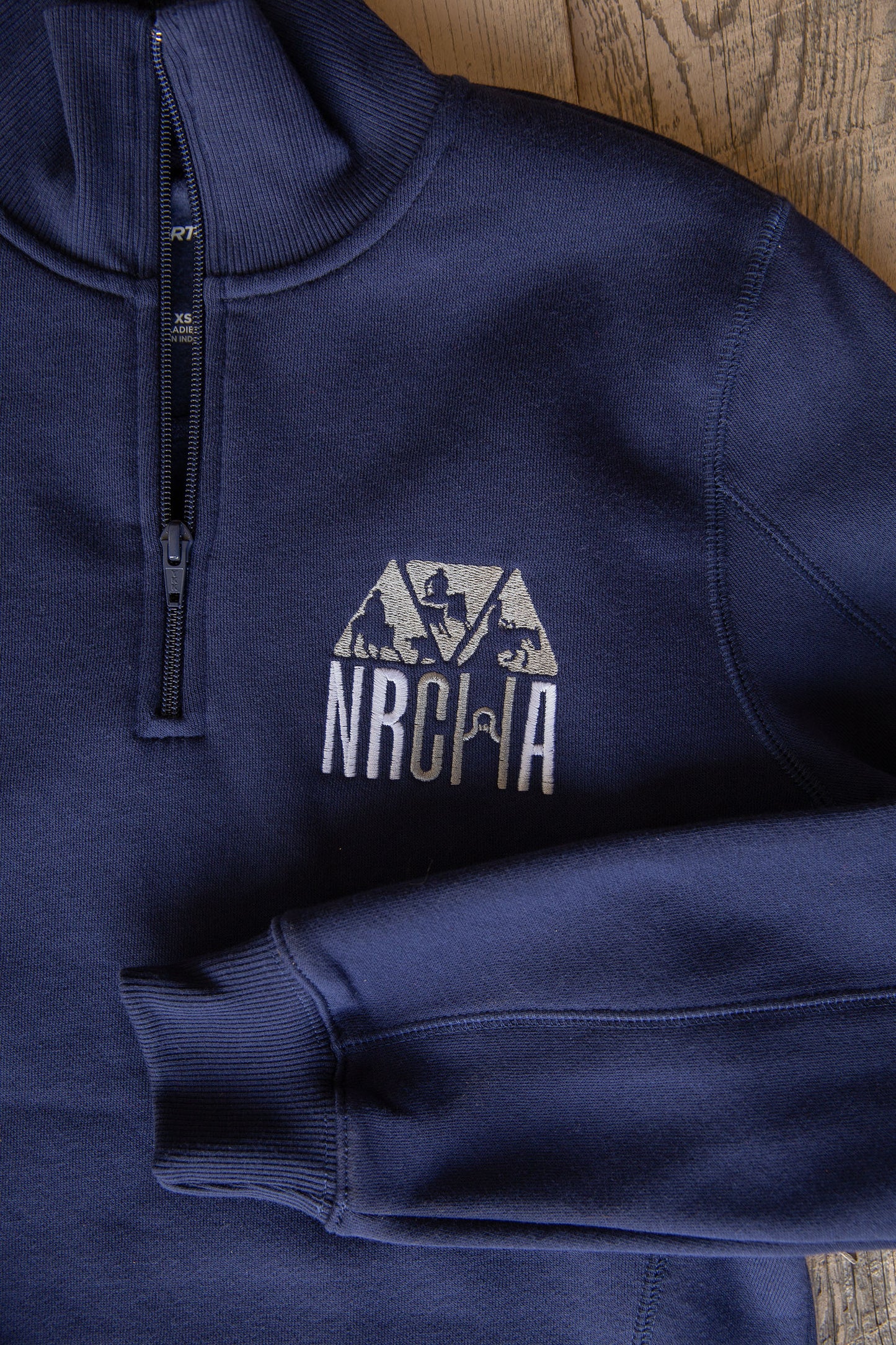 Women's NRCHA Logo Navy 1/4 Zip